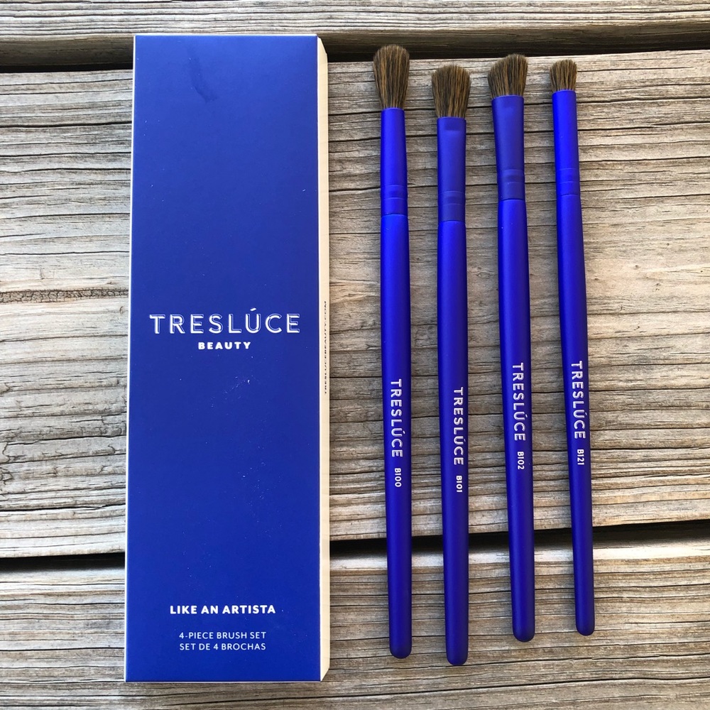 TRESLUCE BEAUTY Live Like An Artista 4-Piece Eyeshadow Brush Set